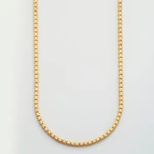 10KY 3.50CTW DIAMOND BUTTERCUP TENNIS NECKLACE