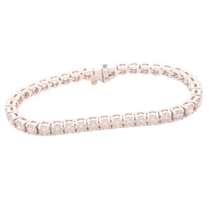 12.10ct 18k White Gold Diamond Bracelet