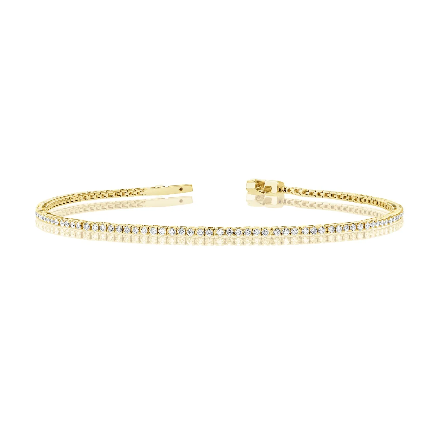 14k Gold & Diamond Tennis Bracelet - 0.99ct