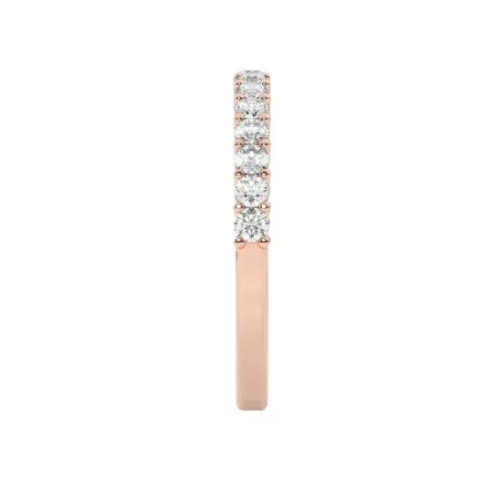 14K White Gold Diamond Wedding Band