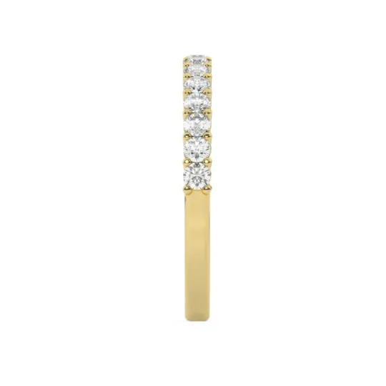 14K White Gold Diamond Wedding Band