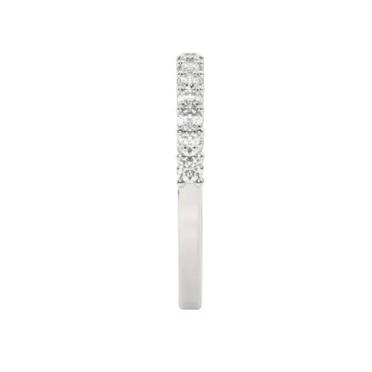 14K White Gold Diamond Wedding Band
