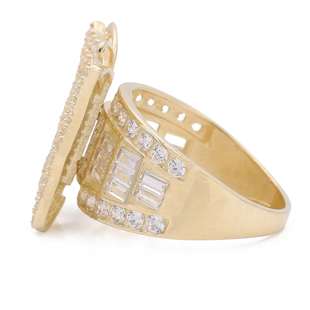 14K Yellow Gold Fashion Butterfly Shape Ring