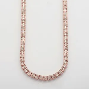 14KR 9.00CTW BAGUETTE DIAMOND SQUARE CLUSTER