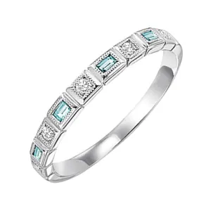 14Kt White Gold Diamond 6 3/4Ctw & Tanzanite 3 1/4Ctw Bracelet