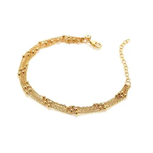 18ct Gold HD X TG Multi Strand Bead Bracelet DL691