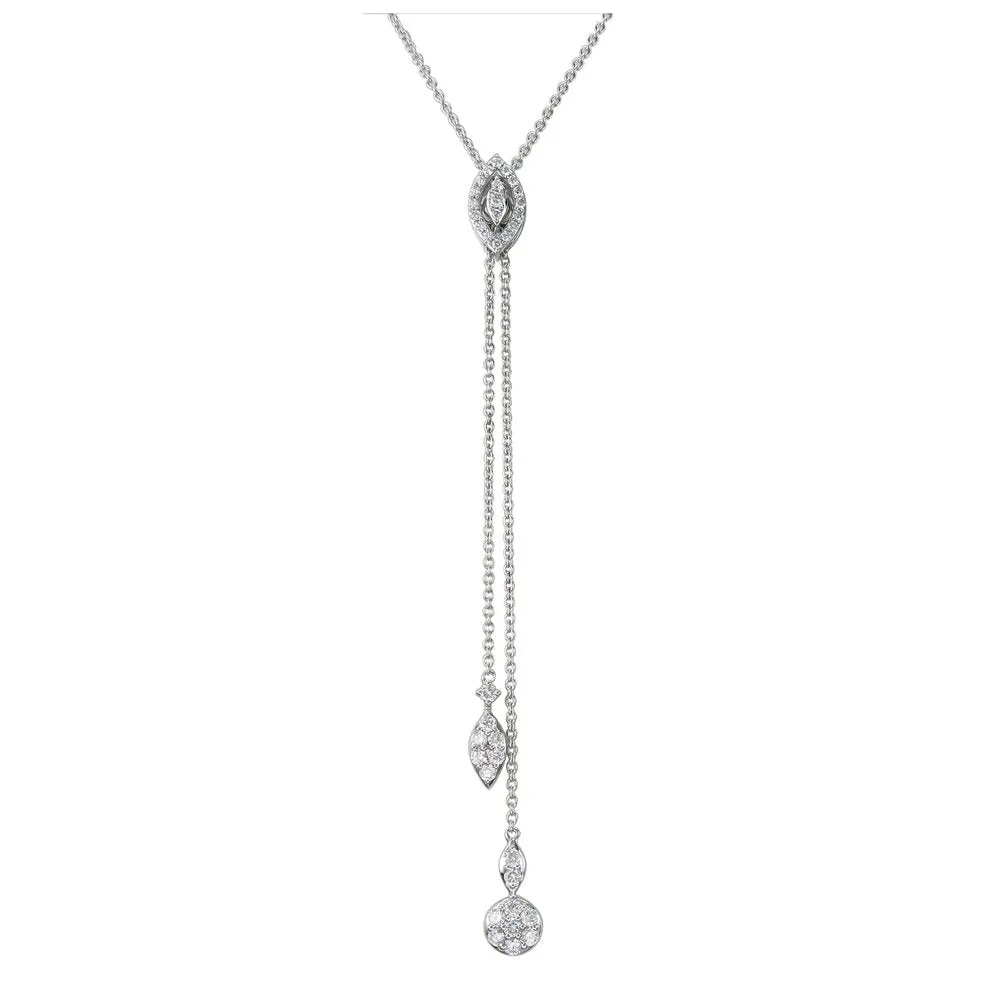 18k Gold & Diamond Bolo Necklace  - 0.55ct