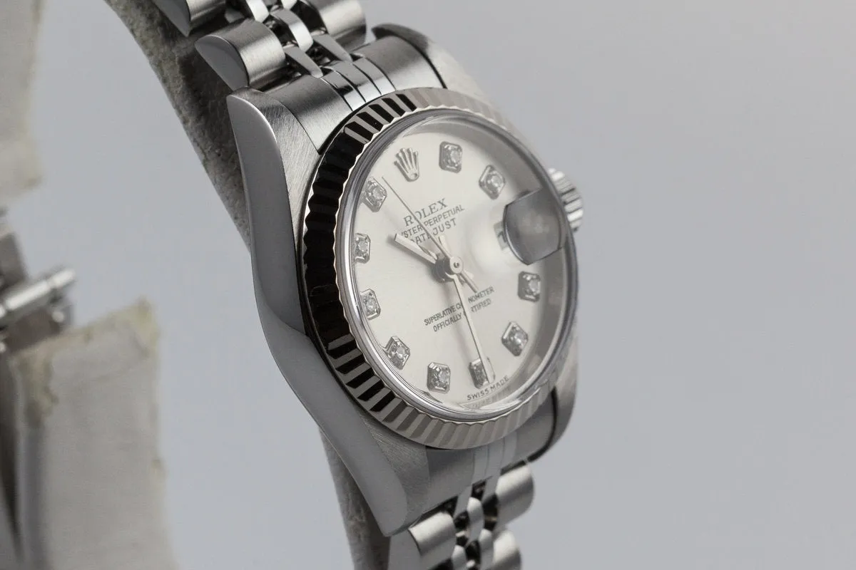 2002 Rolex Ladies Datejust 79174 with Factory Diamond Dial