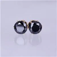 2017 new jewelry 8mm Imitation Zircon stud earrings color Statement earring for Girls gift for woman