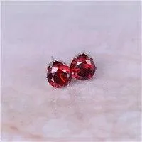 2017 new jewelry 8mm Imitation Zircon stud earrings color Statement earring for Girls gift for woman