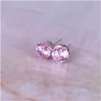 2017 new jewelry 8mm Imitation Zircon stud earrings color Statement earring for Girls gift for woman