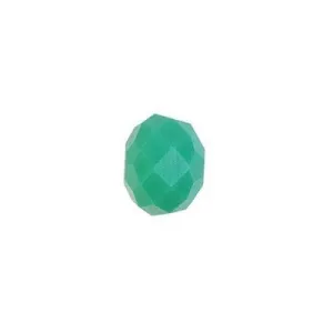 4mm Opaque Green Turquoise Rondelle Crystal Beads