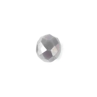 4mm Opaque Light Grey AB Rondelle Chinese Crystal Beads