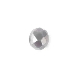 4mm Opaque Light Grey AB Rondelle Chinese Crystal Beads
