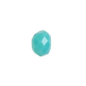 4mm Opaque Turquoise Rondelle Chinese Crystal Beads