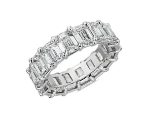 5.31CT Emerald Cut Diamond Eternity Band