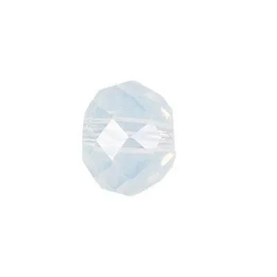 6mm White Opal Rondelle Chinese Crystal Beads