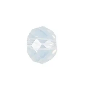 6mm White Opal Rondelle Chinese Crystal Beads