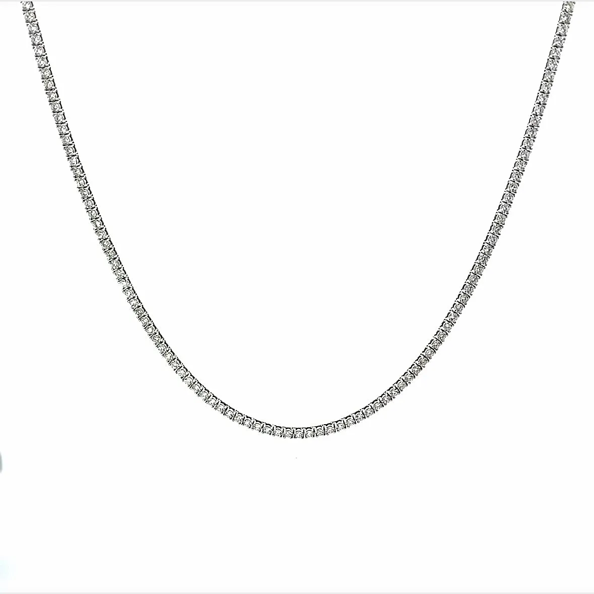 7.9ct Diamond Tennis Necklace