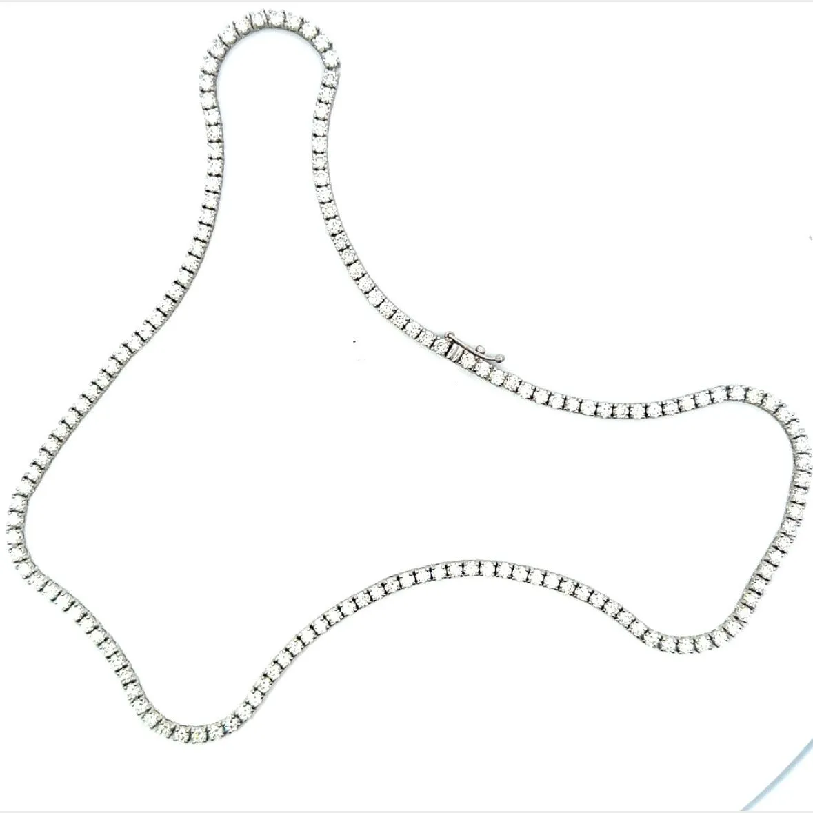 7.9ct Diamond Tennis Necklace