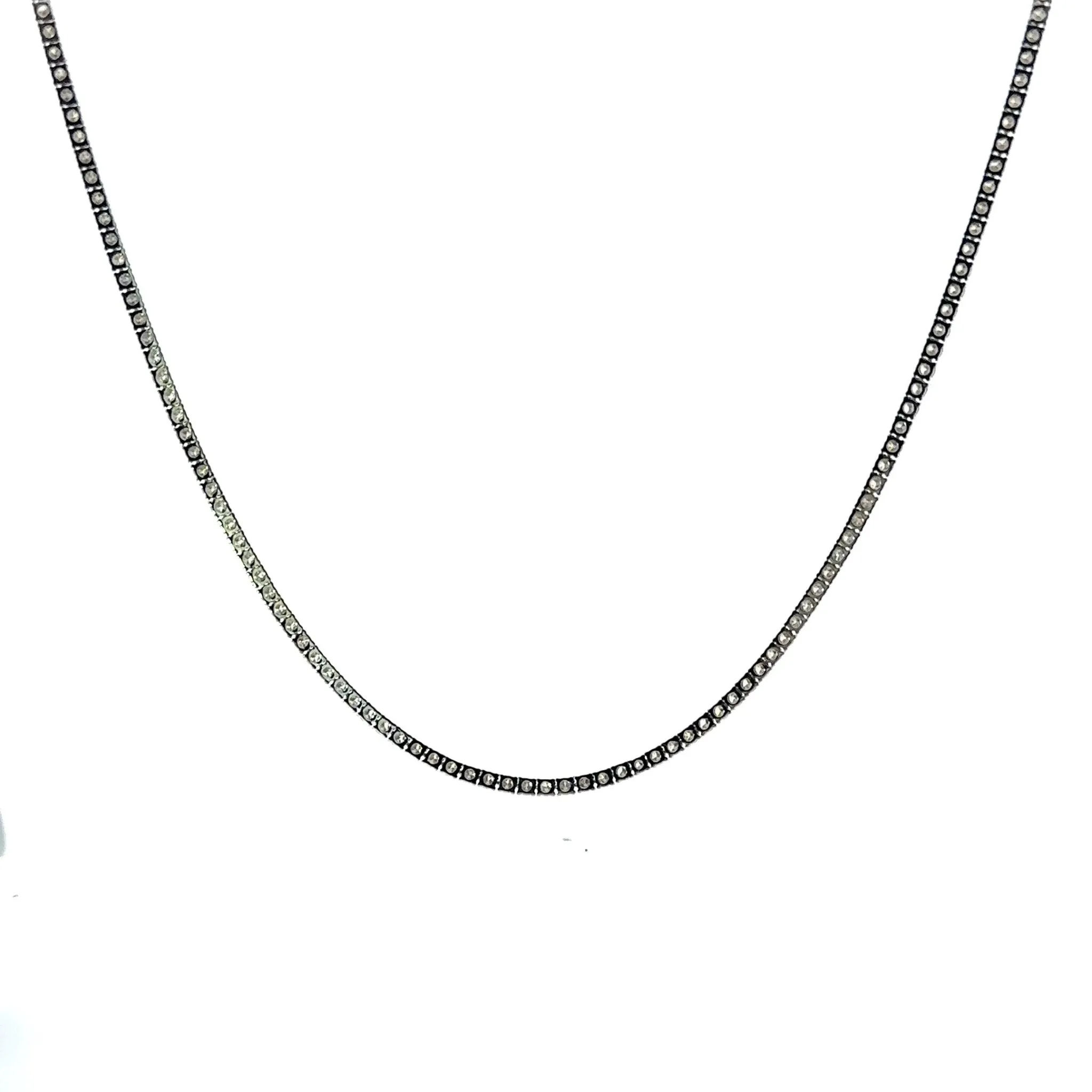 7.9ct Diamond Tennis Necklace