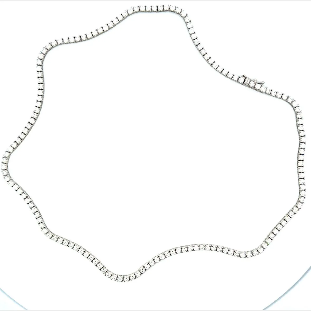 7.9ct Diamond Tennis Necklace