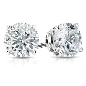 9.59CT Round Diamond Stud Earrings