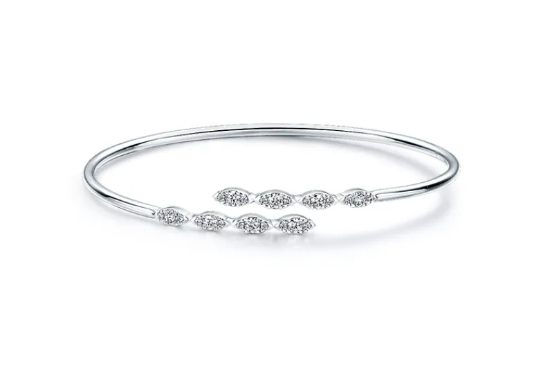 Aerial Marquise 0.50-0.58Ct Diamond Bracelet in 18K White Gold