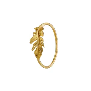 Alex Monroe 18ct Gold Plume Feather Ring