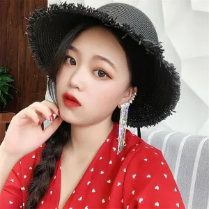 Angel Wings Long Tassel Rhinestone Drop Earring
