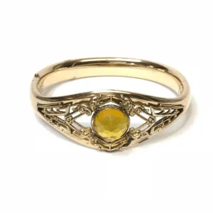 Antique Filigree Design Bangle Bracelet