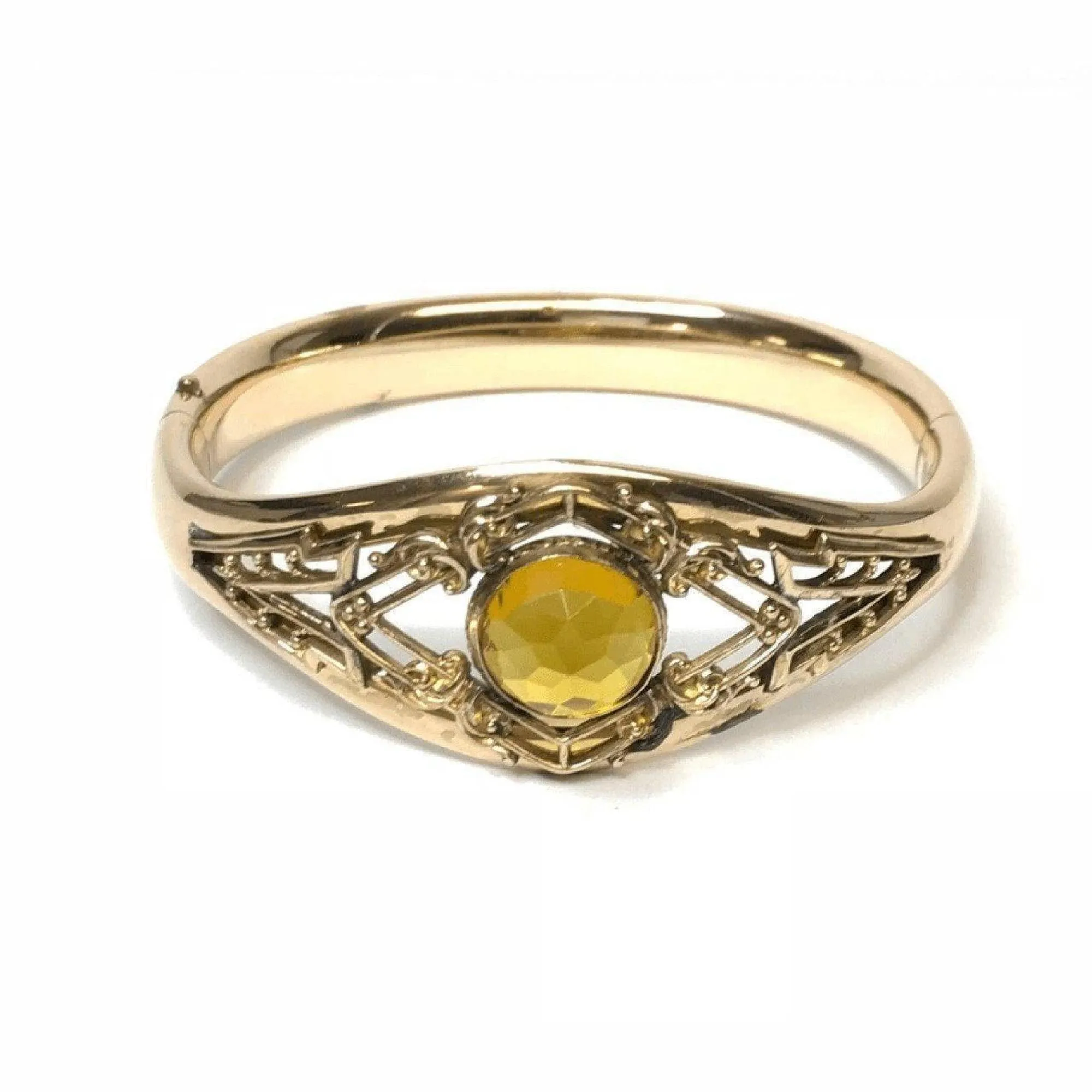 Antique Filigree Design Bangle Bracelet