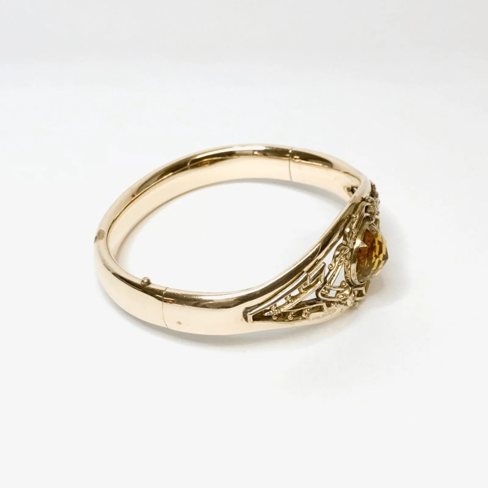 Antique Filigree Design Bangle Bracelet