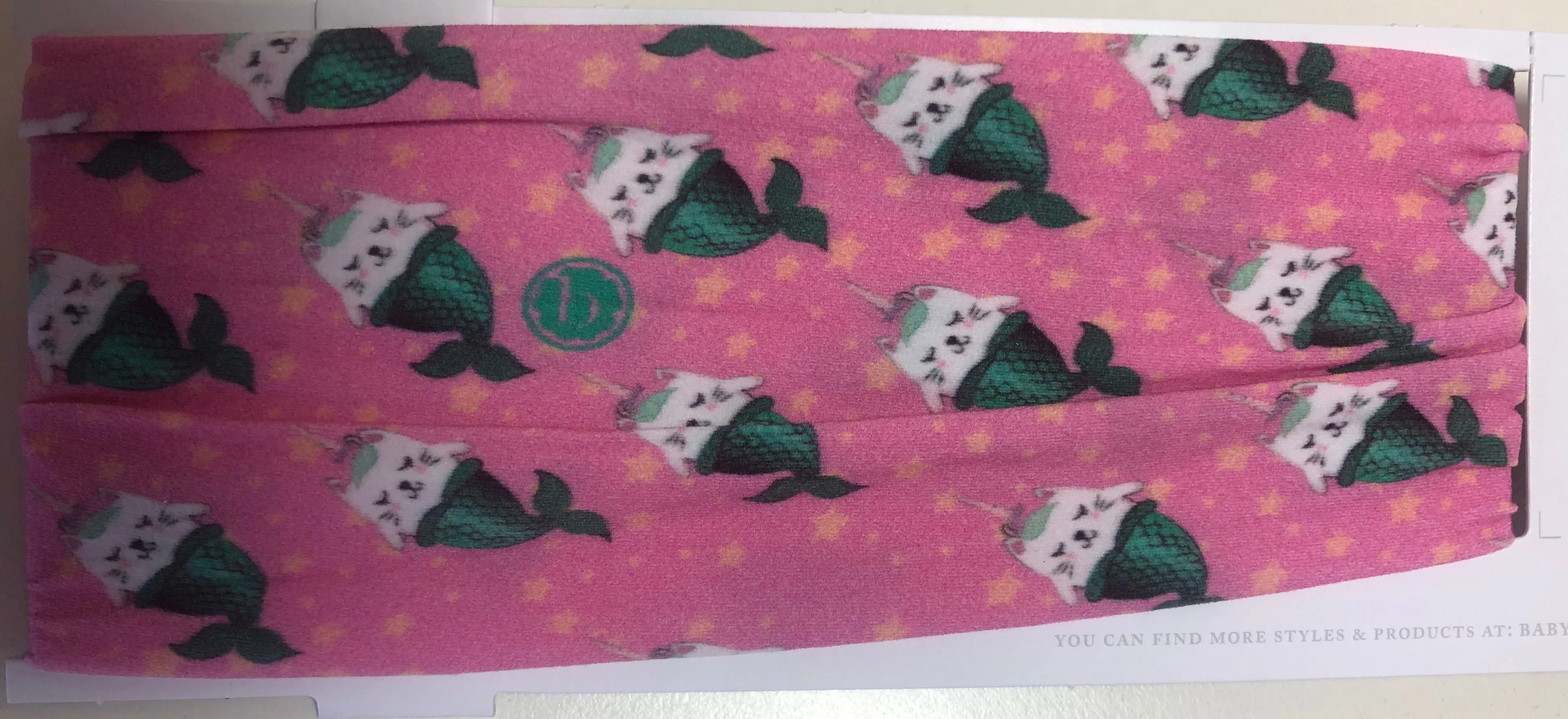 Baby Bling Kitty Magic Printed Knot Headband