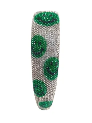 Bari Lynn Fully Crystal Smile Headband - Green