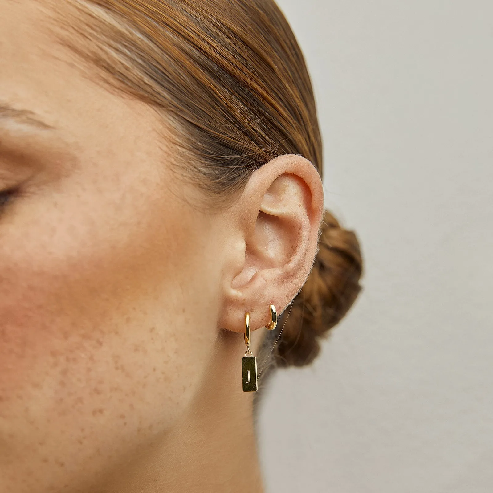 Beau Single Gold Earrings