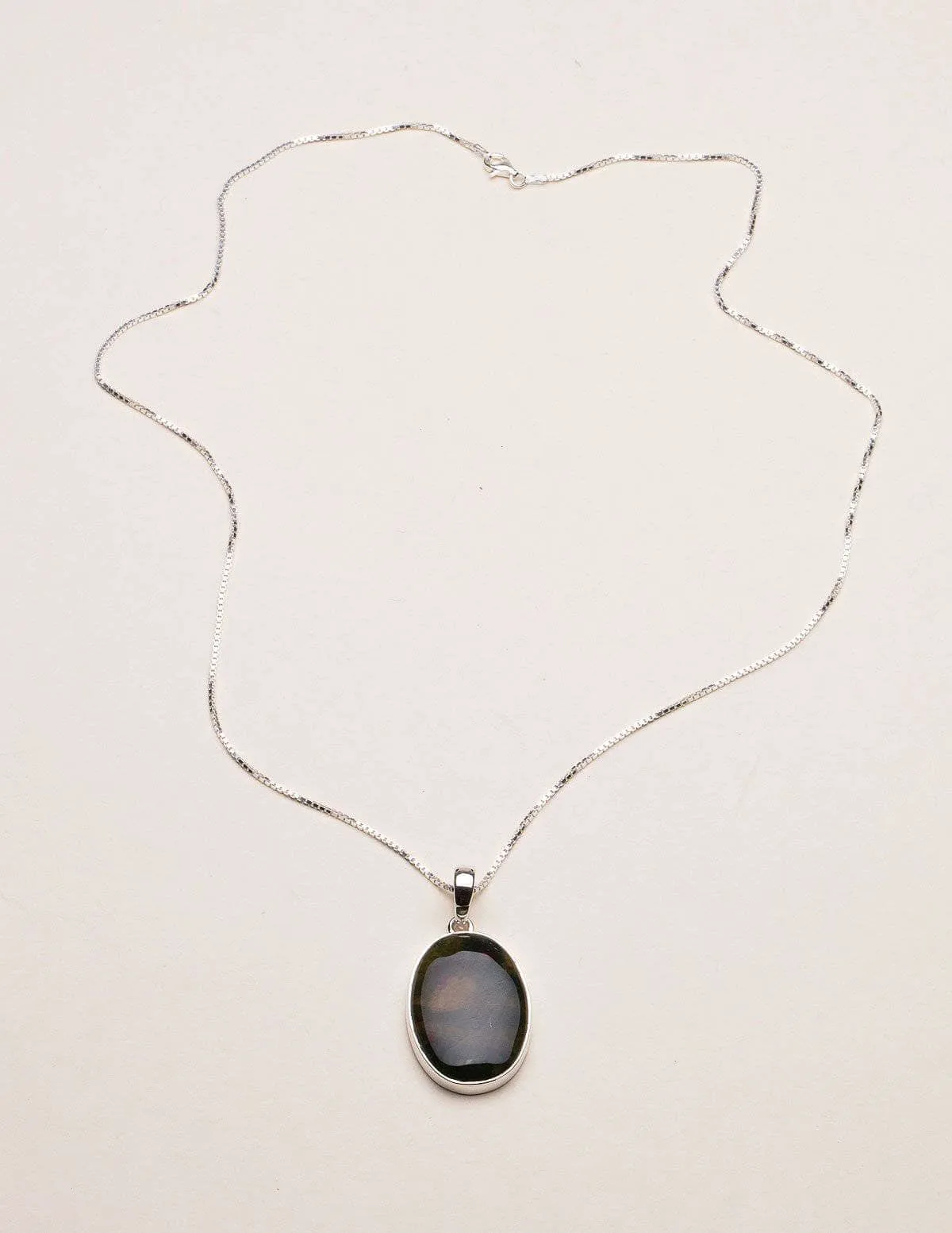 Bloodstone Pendant Necklace