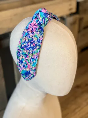 Blue Pearl Headband