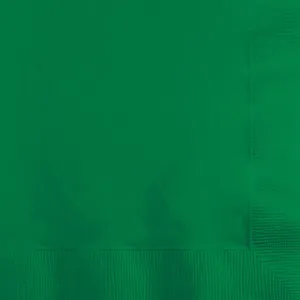 Bulk Emerald Green Beverage Napkins 3 ply (500 per Case)