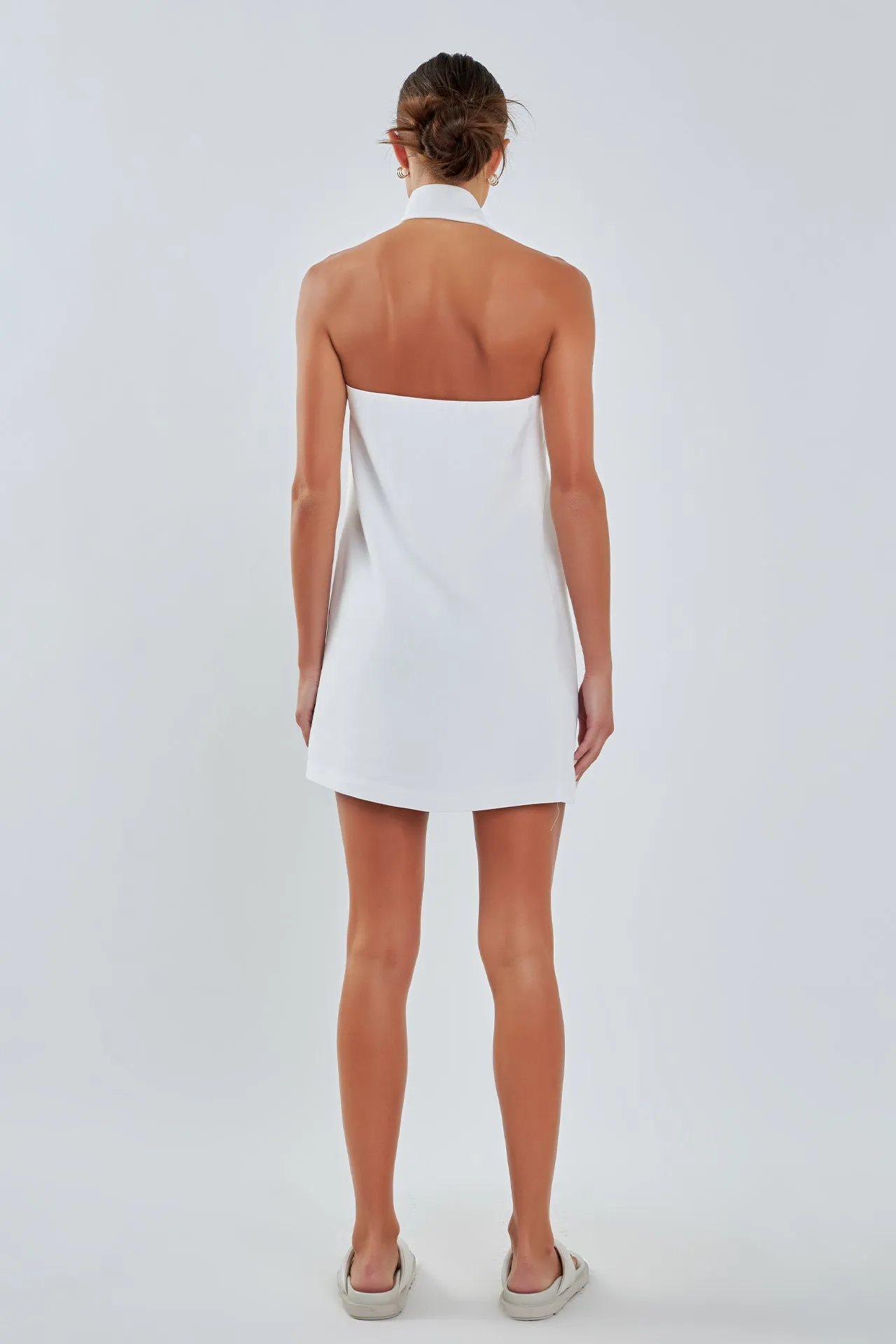 Choker Tie Mini Dress