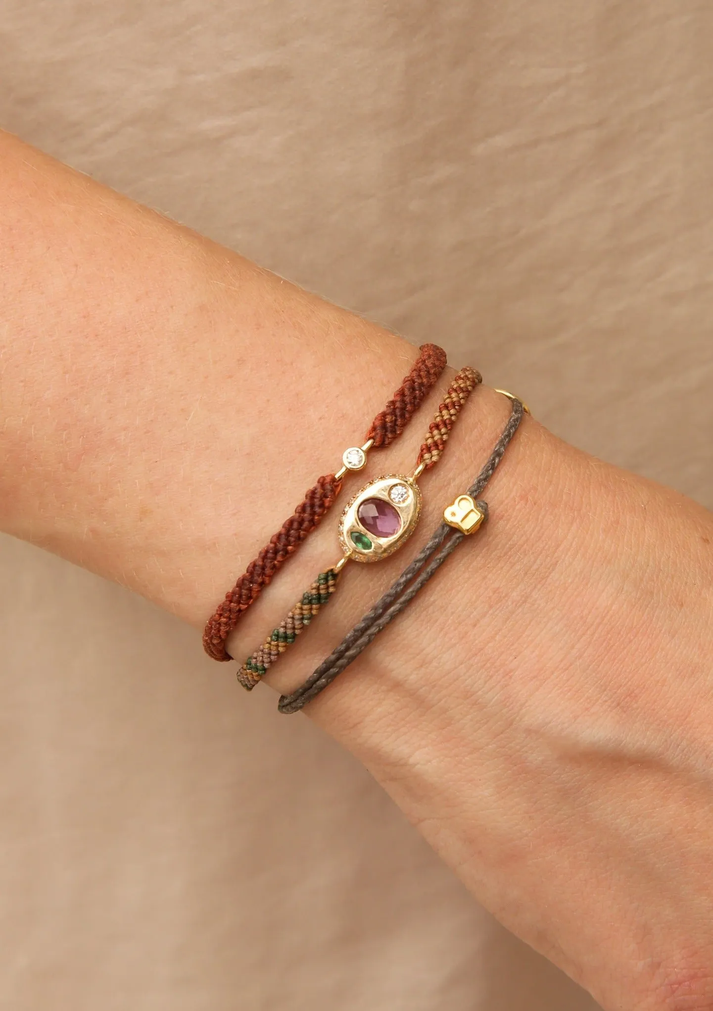 Classic Diamond Bracelet in Rust