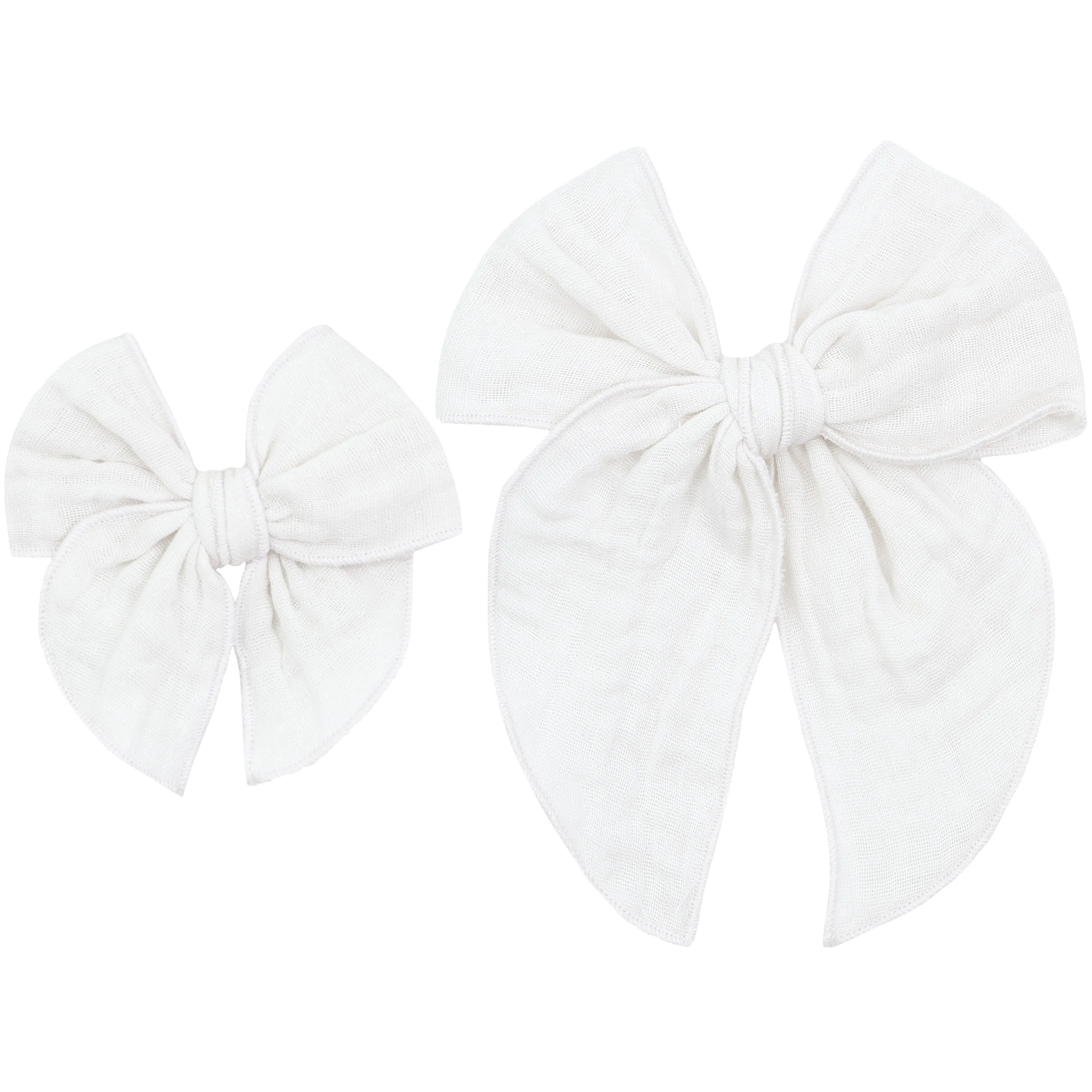 Cloud Muslin™ Heirloom Bow - White Clip