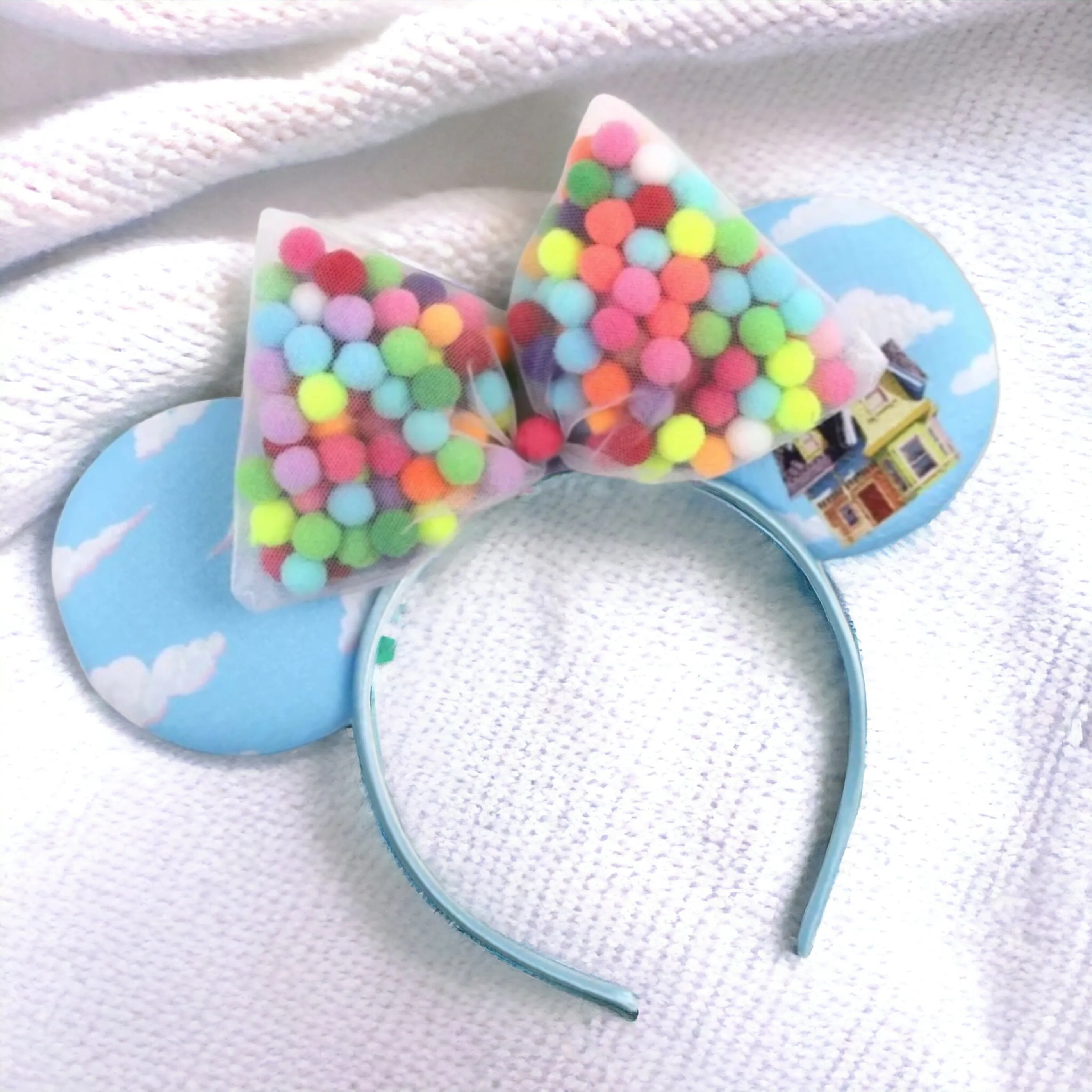 Colorful Up! Inspired Mouse Ears with 5" Bow NEW!