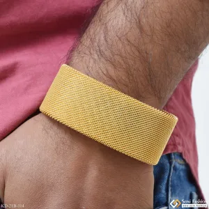 Cool Design Superior Quality Gold Plated Kada for Men - Style B114
