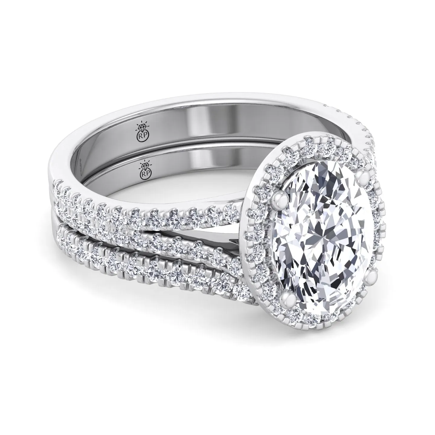 Corsica - Pave Wedding Band with Curve (0.34 CT)