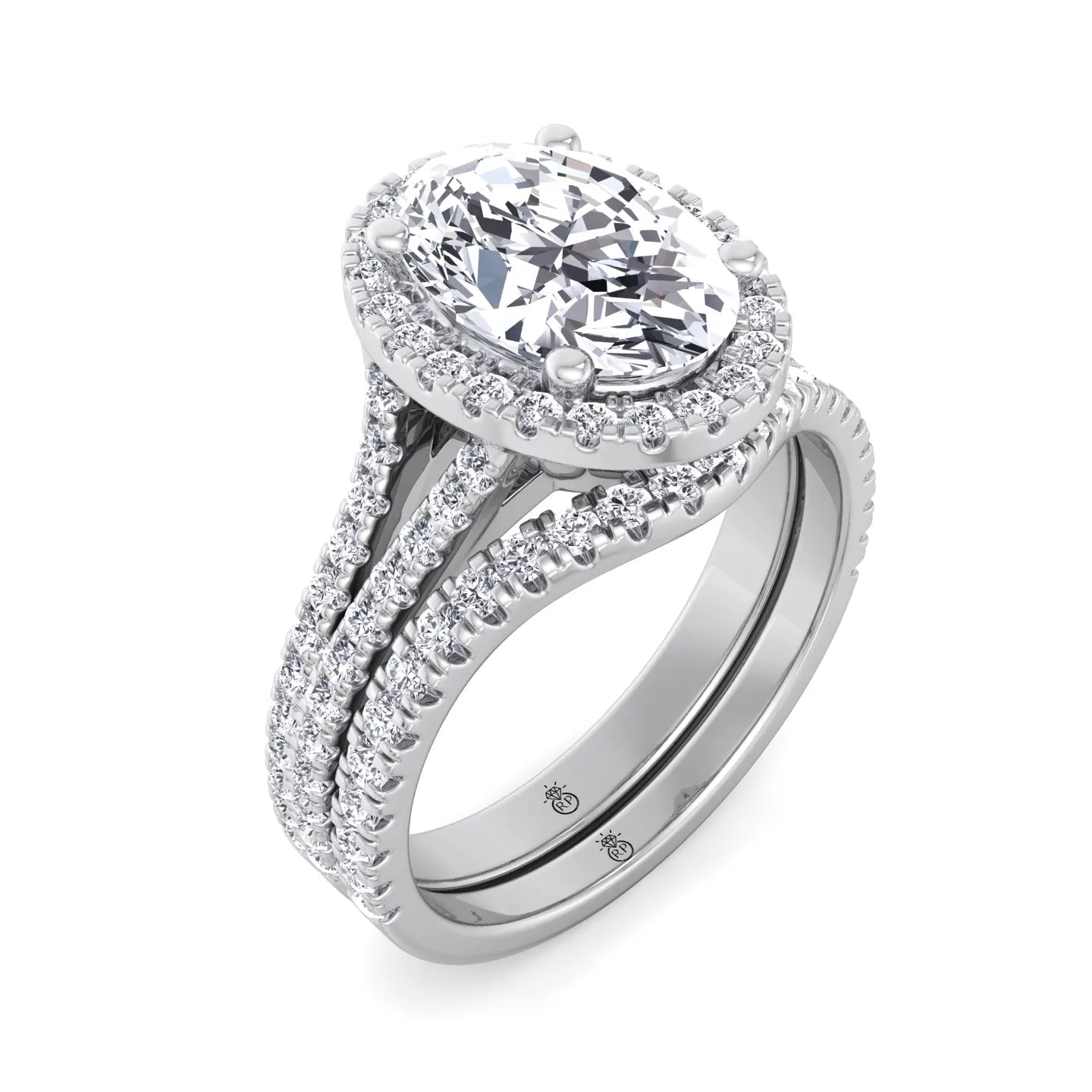 Corsica - Pave Wedding Band with Curve (0.34 CT)