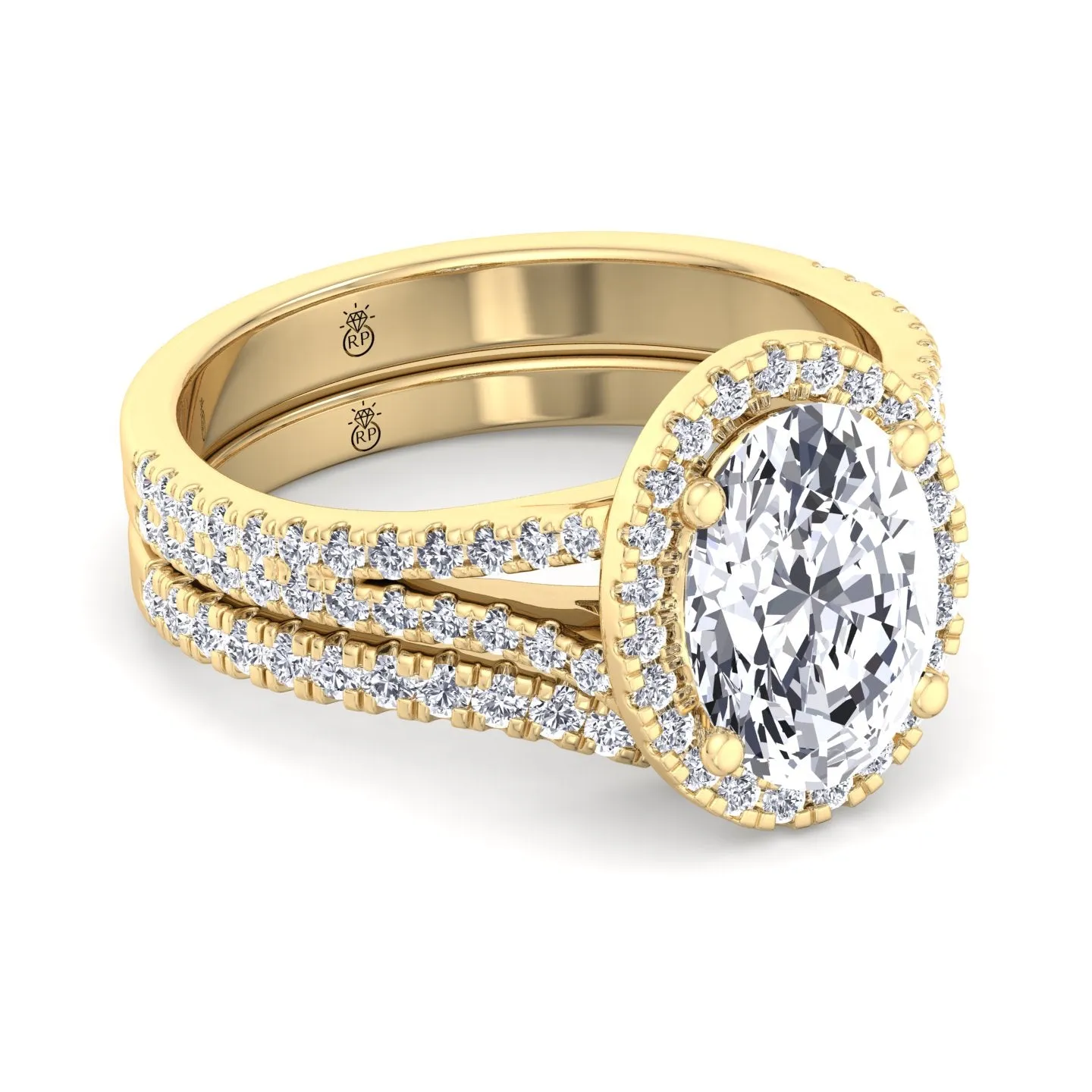 Corsica - Pave Wedding Band with Curve (0.34 CT)
