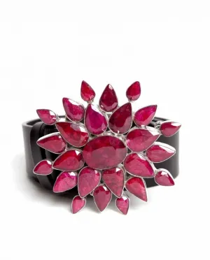CRIMSON RUBY BELT BUCKLE
