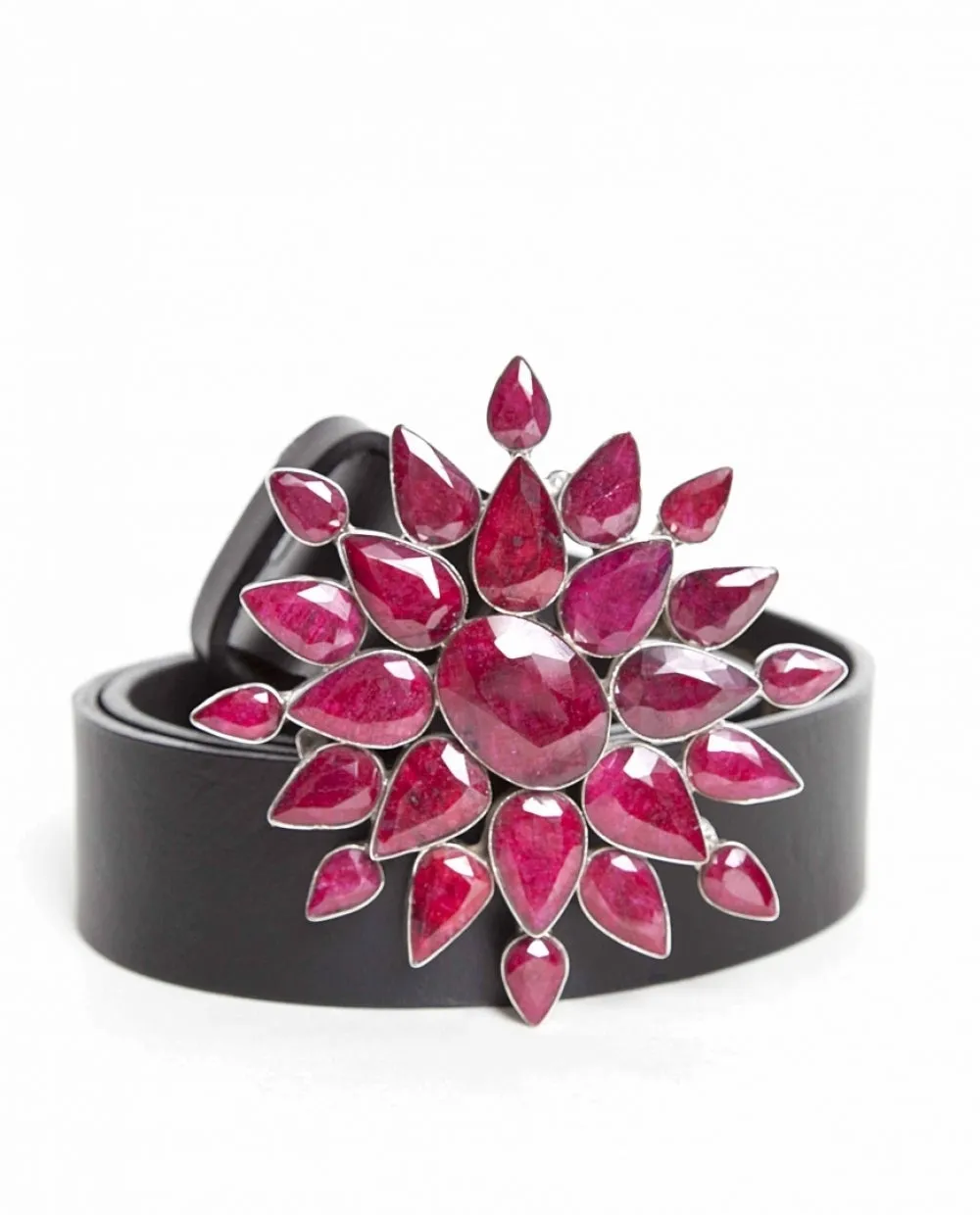 CRIMSON RUBY BELT BUCKLE