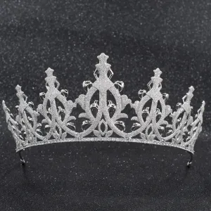 Cubic zircon wedding bridal tiara diadem hair jewelry CH10260